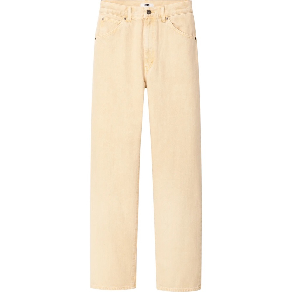 Uniqlo U HIGH-RISE BOYFRIEND JEAN - Size 23, Beige